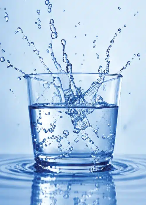 Blue-Glass-with-Rising-Water